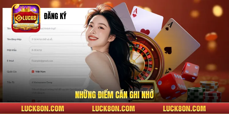 Những điểm cần ghi nhớ